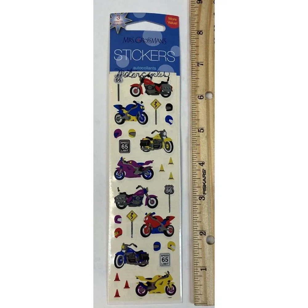 Mrs Grossman Vintage Stickers Motorcycles Dirt Bikes Sticker Sheets 2000s NOS